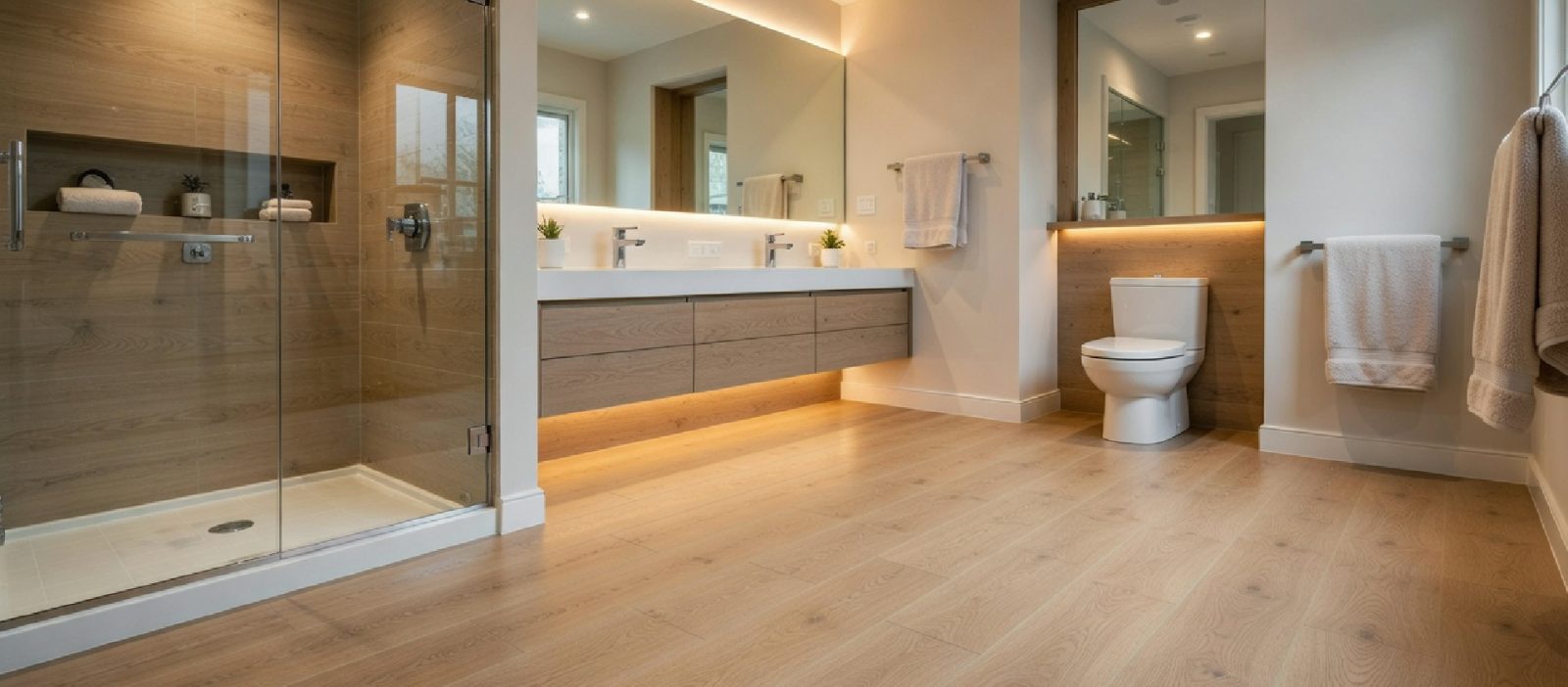 Baño con piso SANTORINI